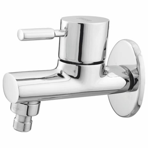 Washing Machine Bib Cock with Wall Flange Chrome